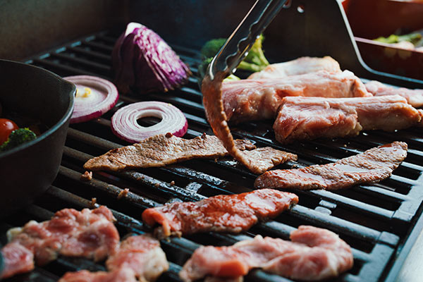 BBQの様子